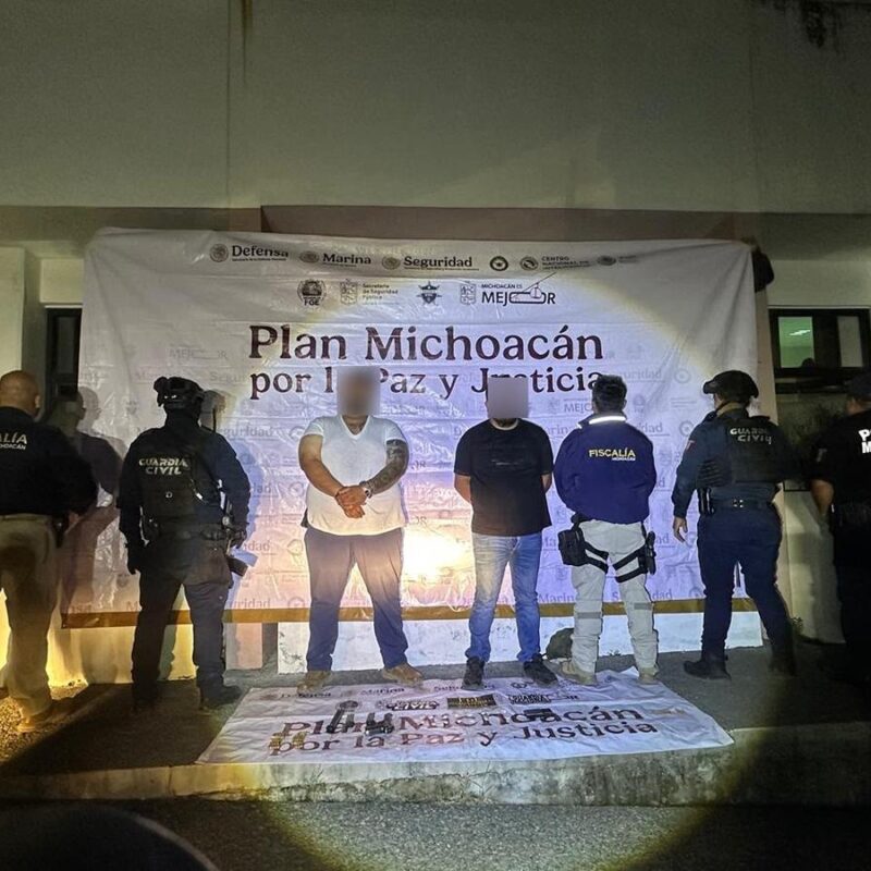 Capturan en Uruapan a presunto líder de una célula dedicada al robo de vehículos