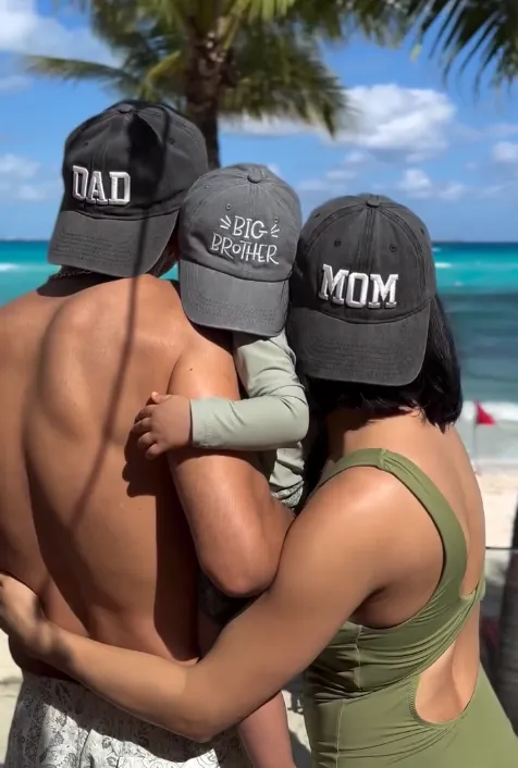 Con una emotiva foto, El Capi Pérez y su esposa anuncian el nacimiento de su segundo hijo Clemente