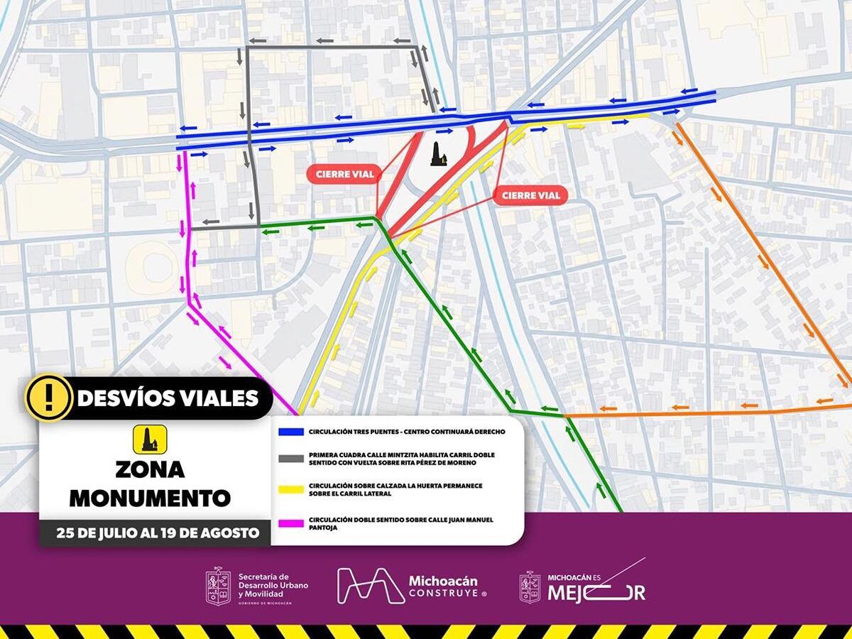 Conoce los ajustes viales en la zona del Obelisco por obras del teleférico y Morebús