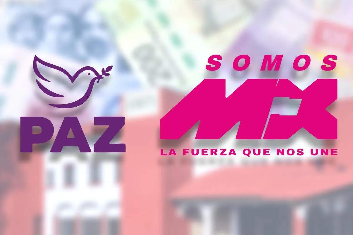 De prerrogativas estatales recibirán PAZ y Somos México, 3.1 millones cada uno en 2026