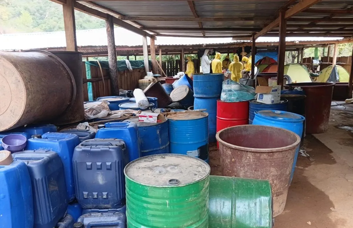 desmantela un laboratorio clandestino en Arteaga, Michoacán