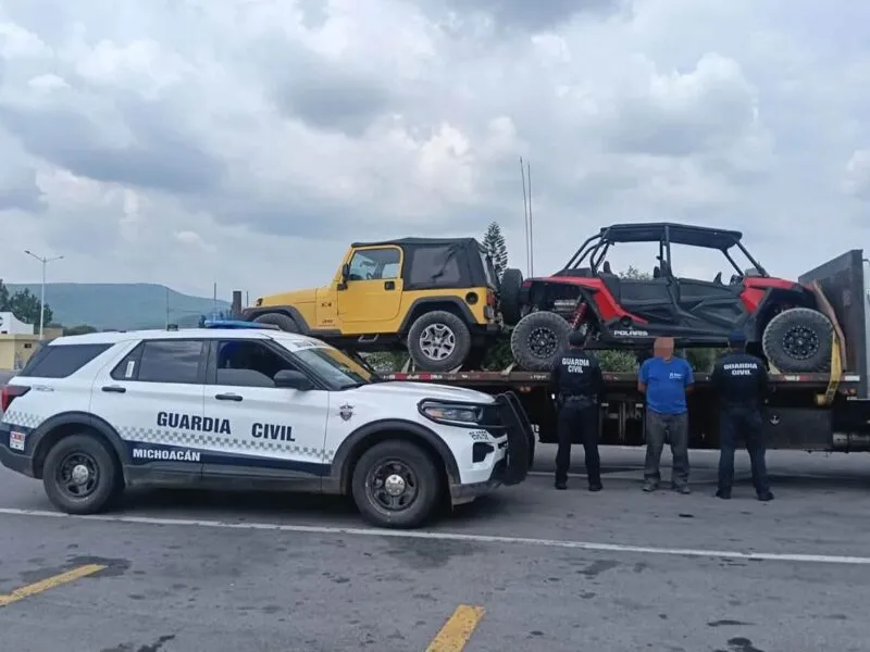 Detienen a un hombre que transportaba un RZR con reporte de robo en la autopista de Occidente