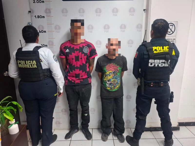 Detienen en Morelia a dos jóvenes acusados de presunto secuestro