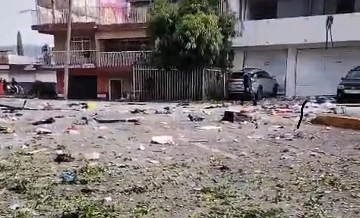 Explosión en Uruapan dejó por lo menos a tres personas lesionadas