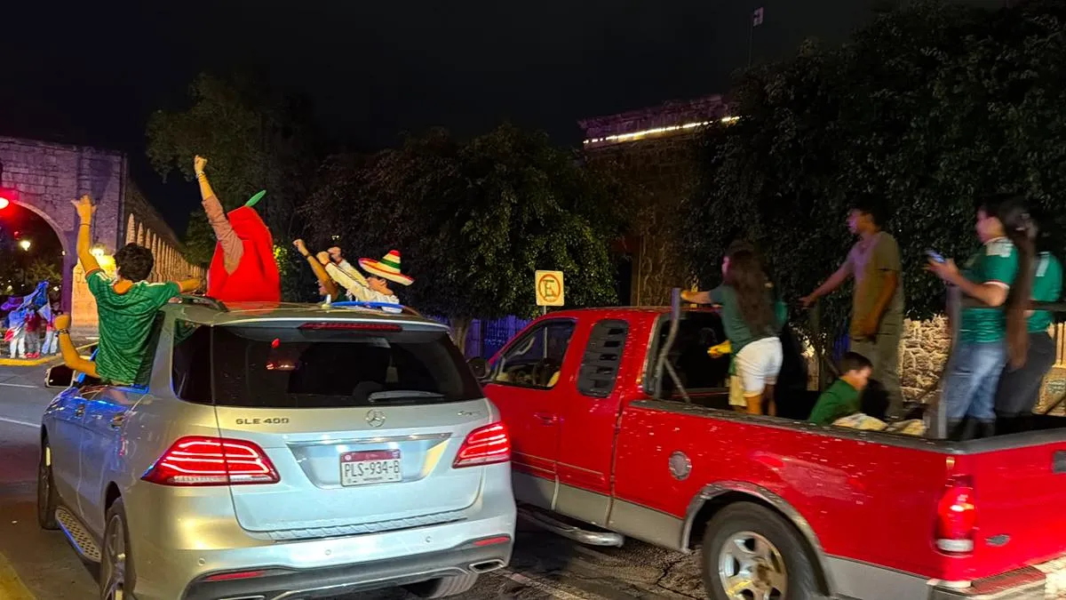 Festejo mundialista en Morelia deja 6 detenidos y 25 vehículos al corralón