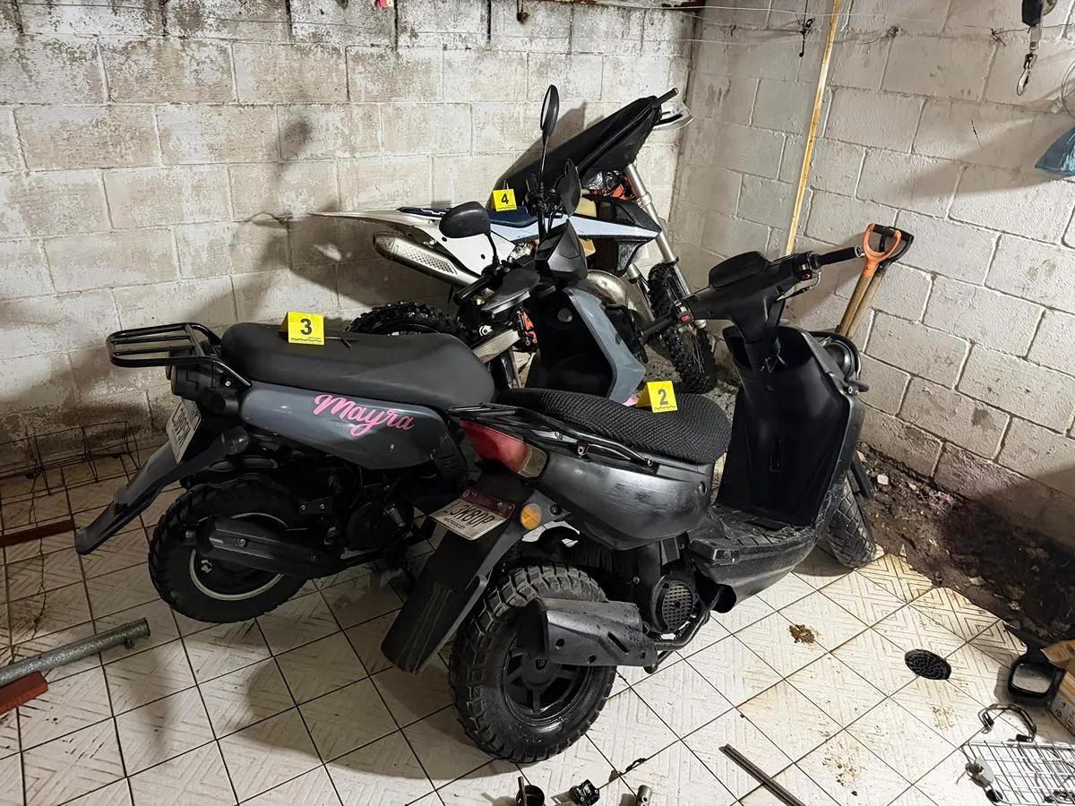 FGE motocicletas aseguradas cateo en Morelia