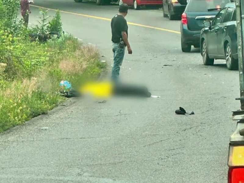 Identifican a la mujer que perdió la vida tras ser atropellada en la Uruapan-Pátzcuaro