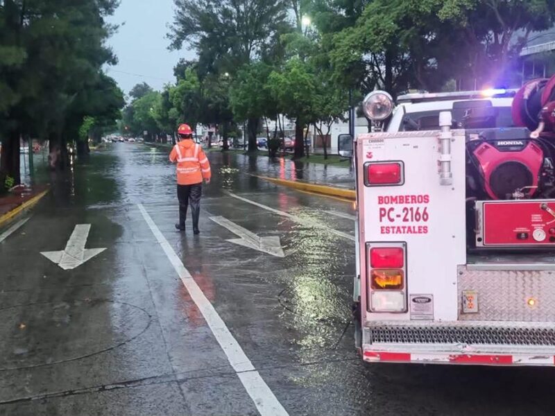 Inundaciones encharcamientos Morelia lluvias lunes 1
