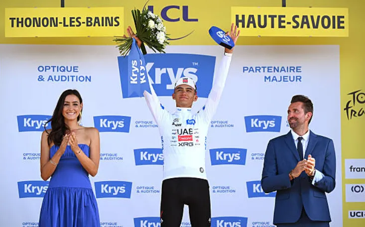 Issac del Toro quinto lugar en la etapa 16 del Tour de Francia 2026