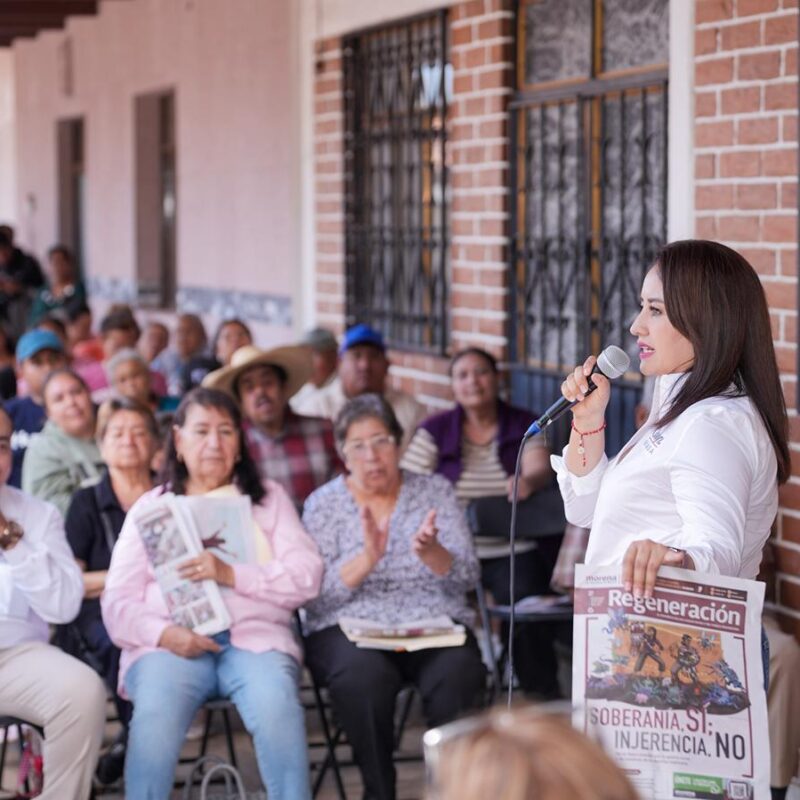 “La transformación se defiende desde las tenencias y comunidades”: Gladyz Butanda encabeza asamblea en Tiripetío