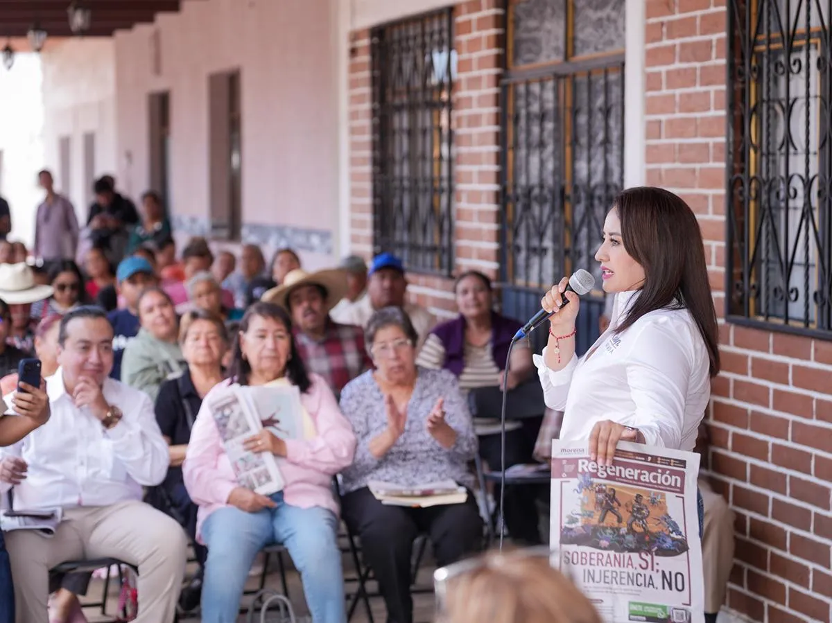 “La transformación se defiende desde las tenencias y comunidades”: Gladyz Butanda encabeza asamblea en Tiripetío