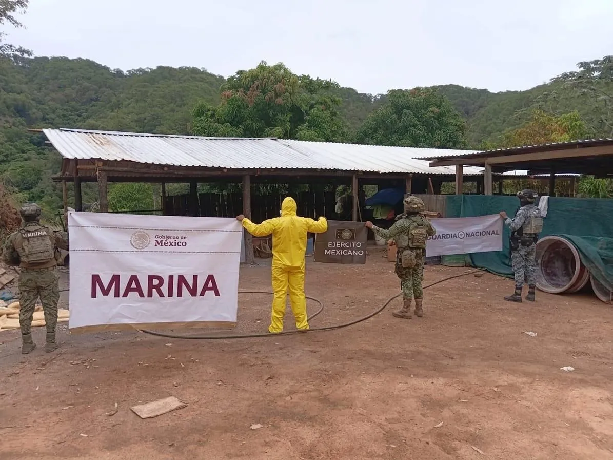 localiza y desmantela un laboratorio clandestino en Arteaga, Michoacán