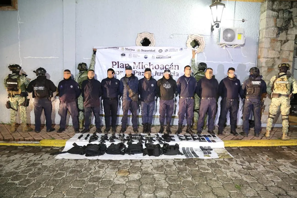 Los 9 hombres detenidos en Zinapécuaro en patrullas "clonadas"