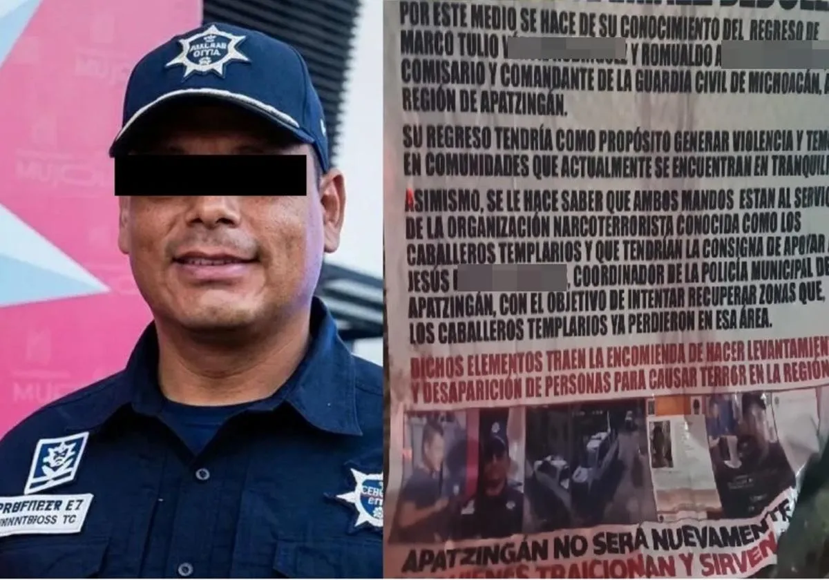 Manta en Apatzingán acusa a mandos de Guardia Civil de nexos con Los Caballeros Templarios