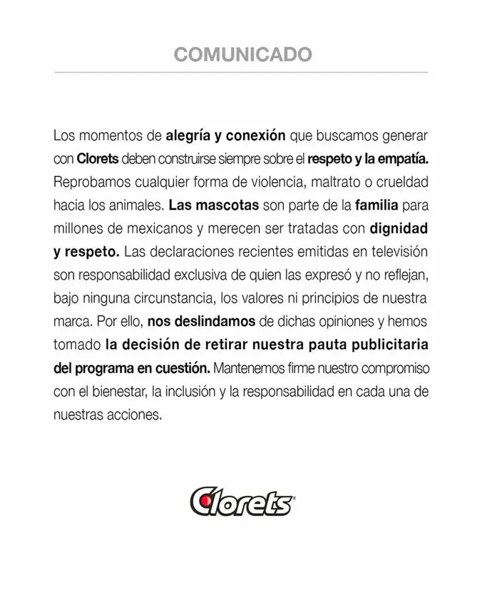Marcas se deslindan de Pedro Sola se retiran de Ventaneando
