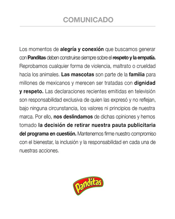 Marcas se deslindan de Pedro Sola y retiran publicidad de Ventaneando