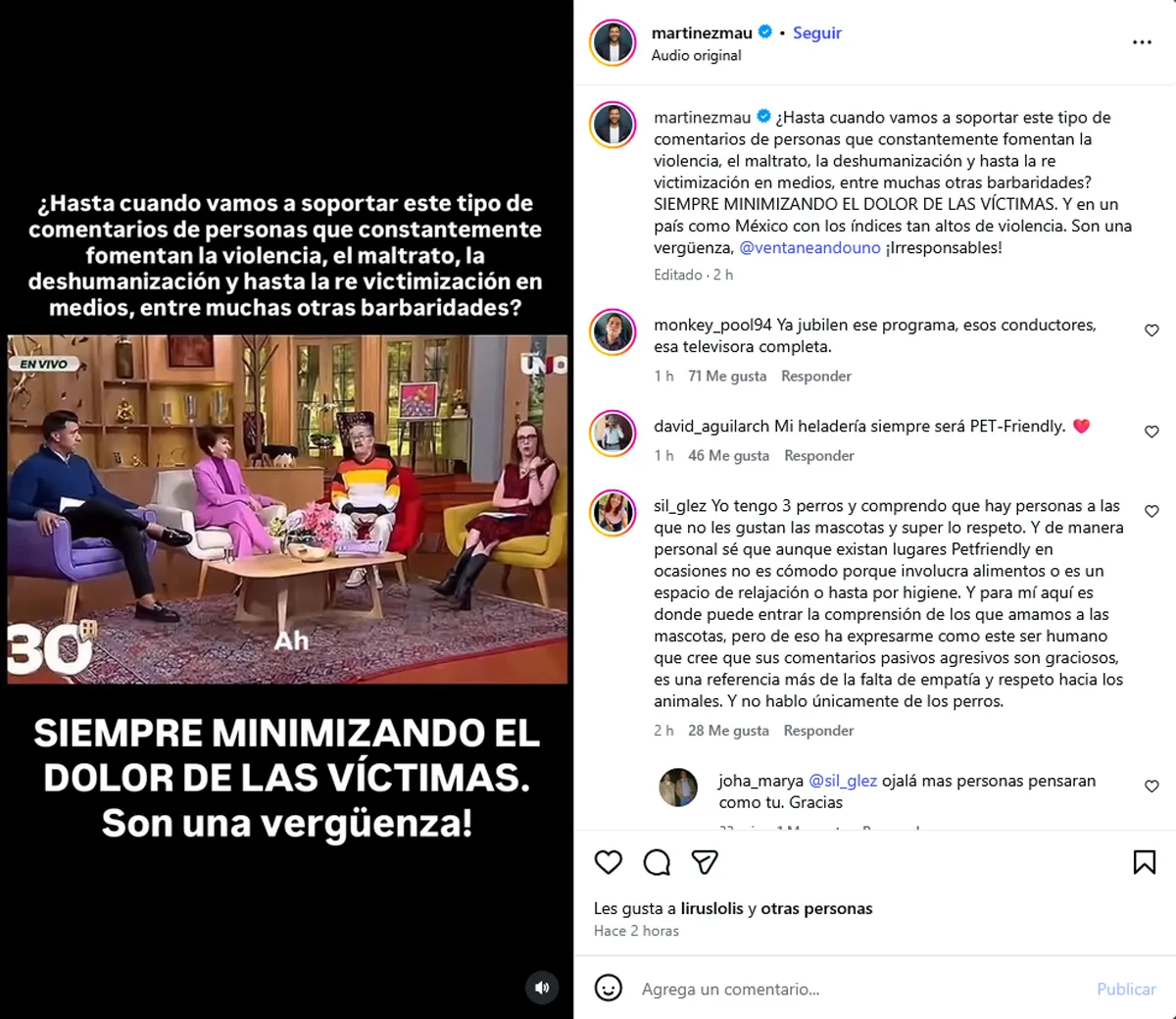 Mauricio Martínez estalla contra Ventaneando por comentarios de Pedro Sola sobre los perros: "Son una vergüenza"-1