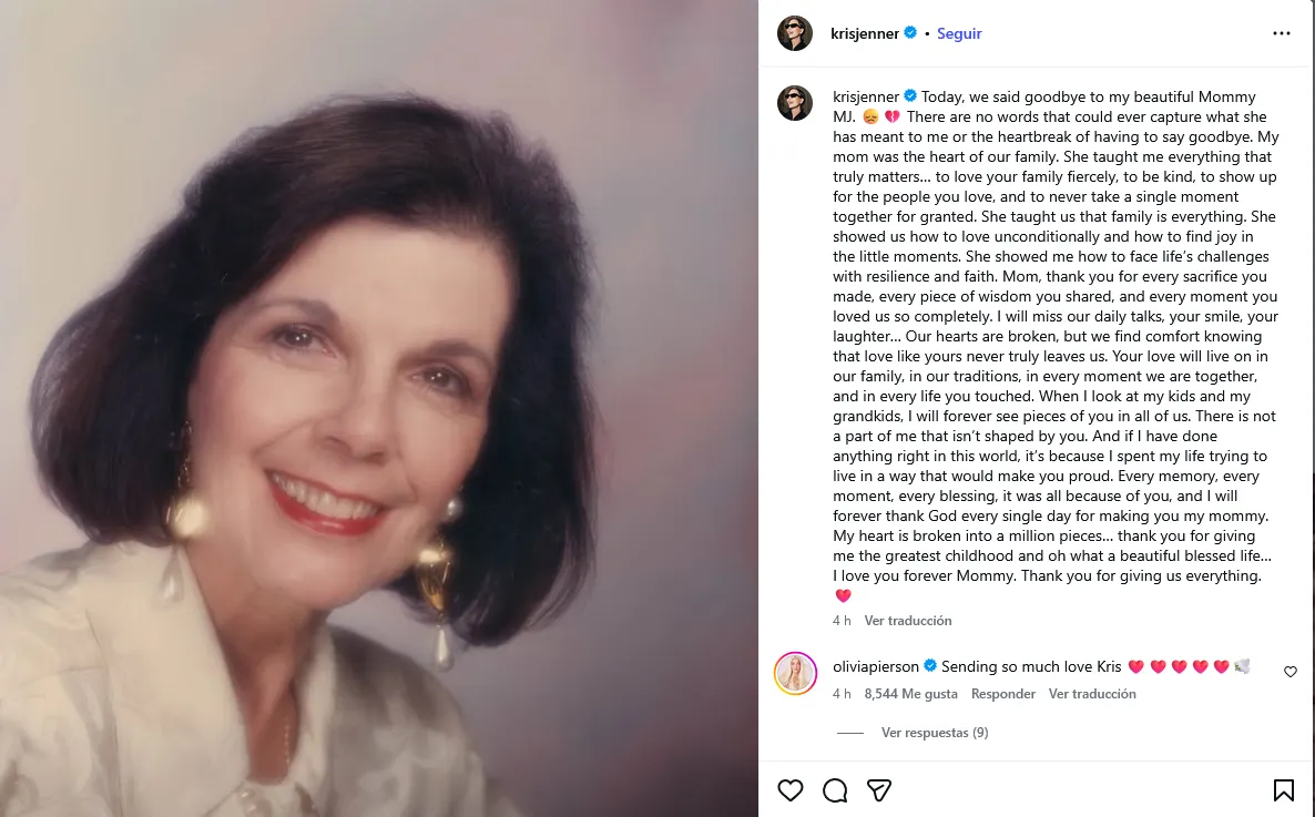 Muere Mary Jo "MJ" Campbell, madre de Kris Jenner y querida matriarca del clan Kardashian-Jenner-1