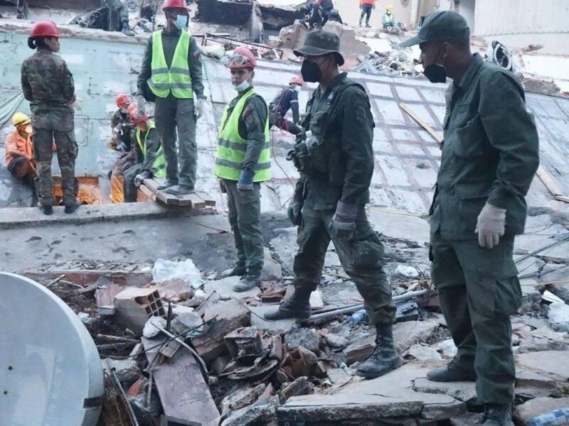 Muertes Venezuela campamentos temporales doble terremoto