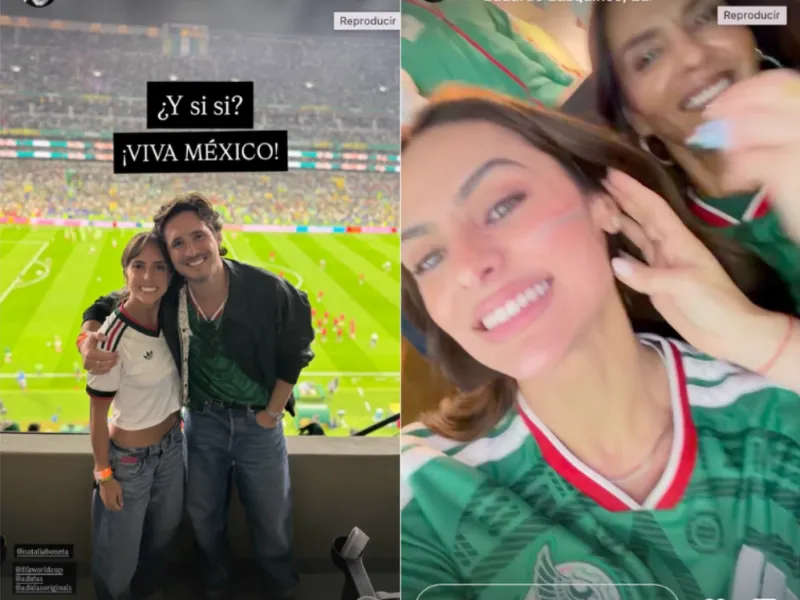 Diego Boneta y Renata Notni coinciden en el México vs Ecuador