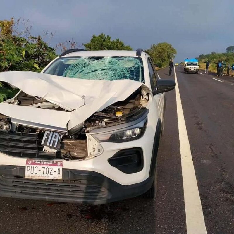 Normalista resulta gravemente lesionado tras ser atropellado en Tiripetío; conductor fue asegurado