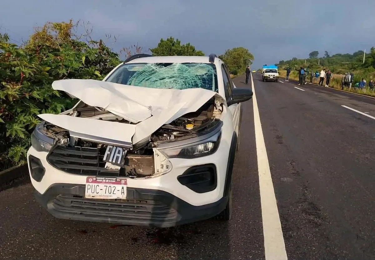 Normalista resulta gravemente lesionado tras ser atropellado en Tiripetío; conductor fue asegurado