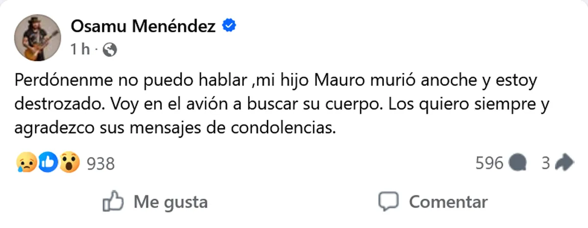 Padre de Mauro Méndez, hijo de Aylín Mujica, confirma su muerte con desgarrador mensaje-3