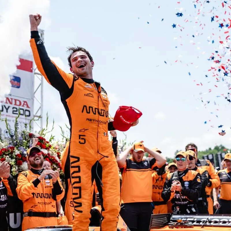 Pato O’Ward se sube al domingo mexicano y gana la Indy Car de Mid-Ohio