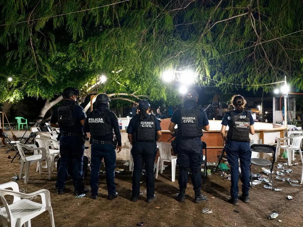 seguridad palenque clandestino en Apatzingán