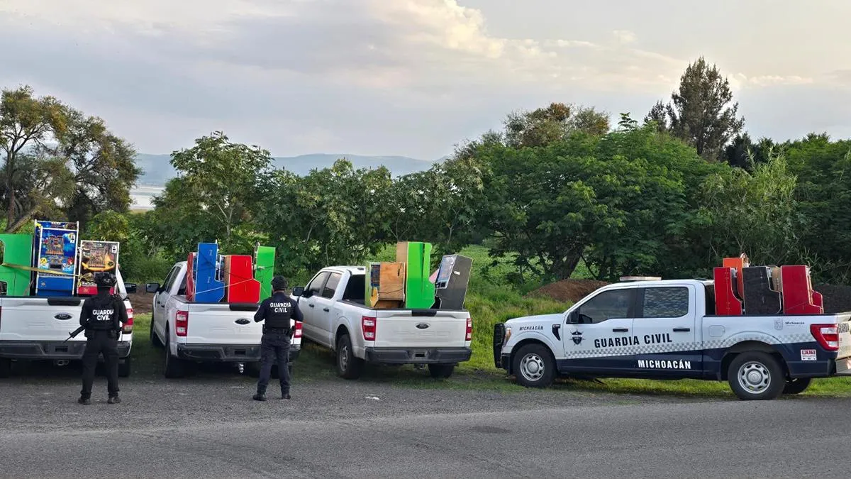 SSP asegura 68 máquinas tragamonedas en Huandacareo