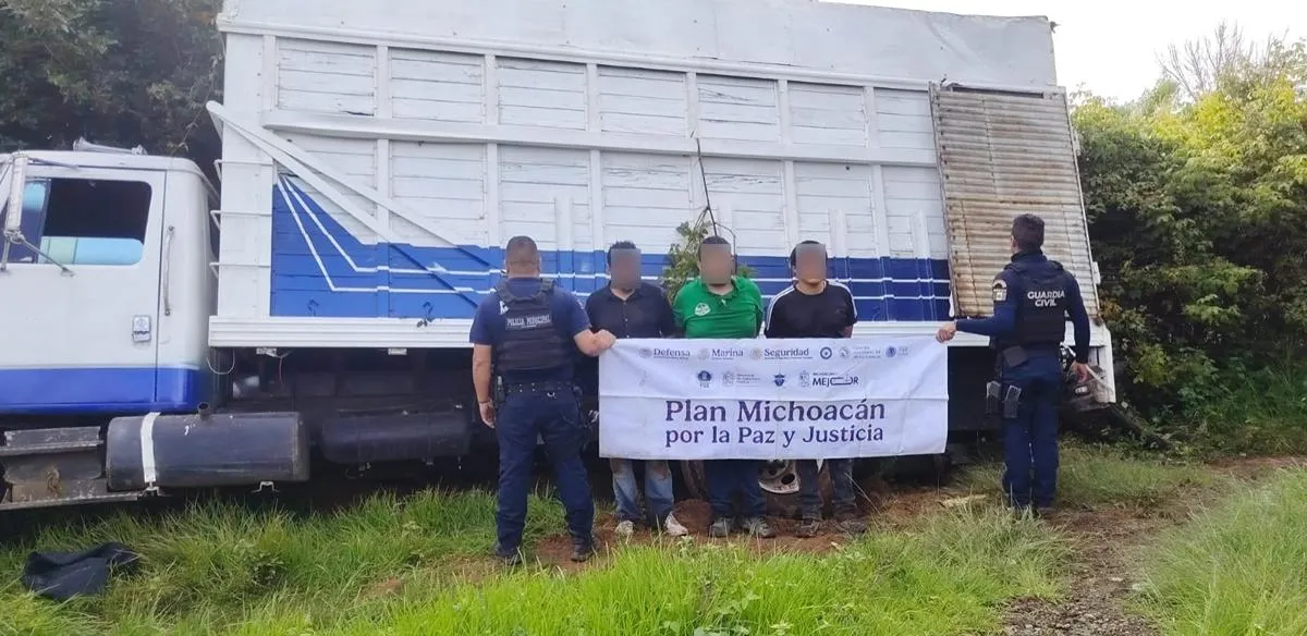 SSP detención hombres robo de aguacate