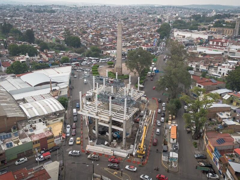 Más cerca de volar sobre Morelia, teleférico reporta 70 % de avance