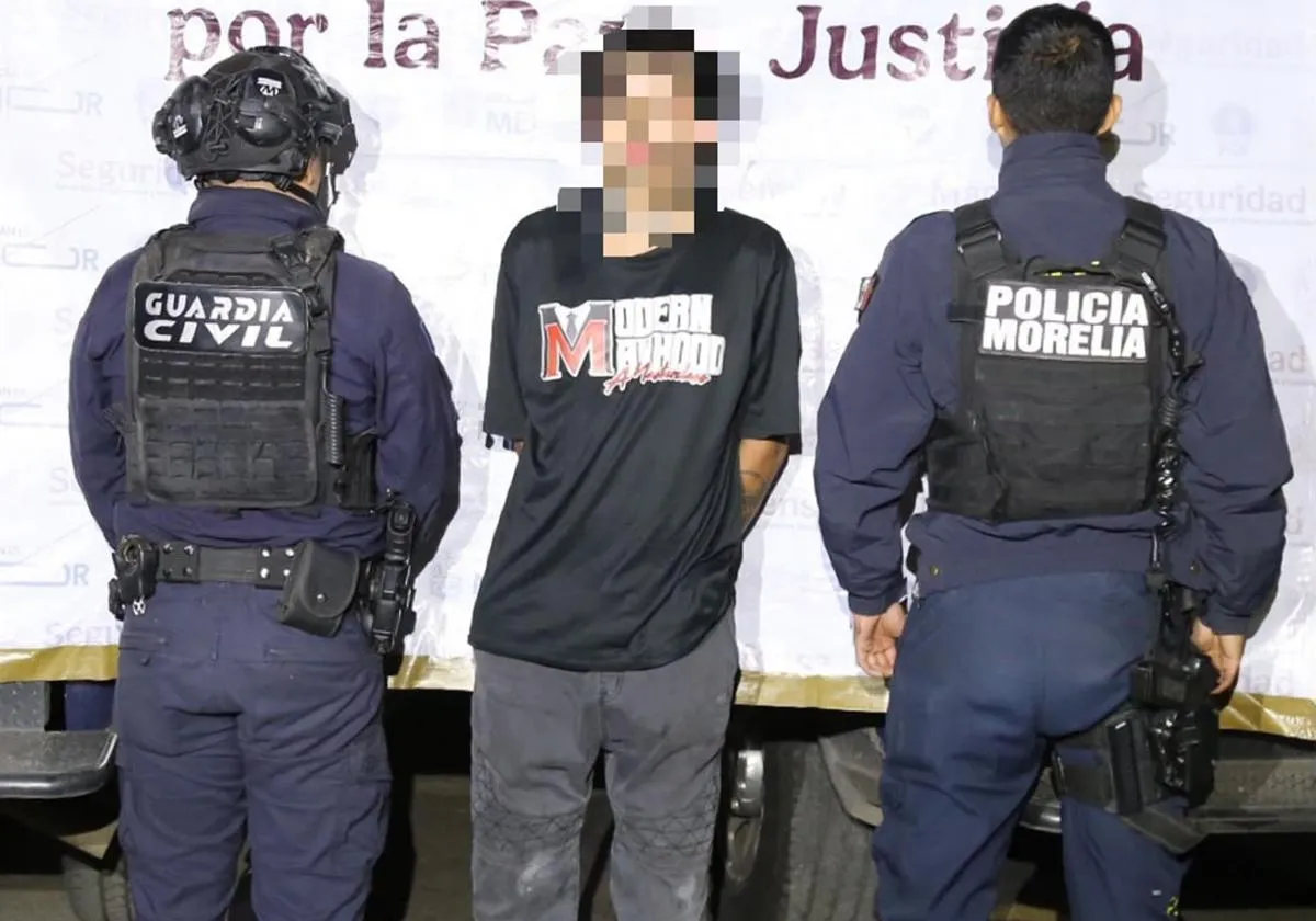 Tras persecución detienen a presunto robacoches en Morelia