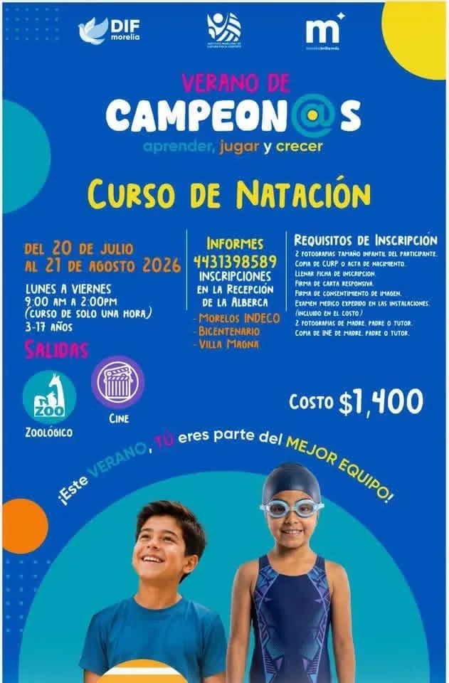 Verano de Campeones en IMCUFIDE