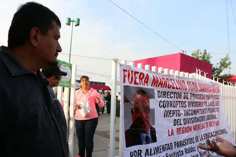 Trabajadores toman oficinas de la SEE en Michoacán por corrupción 1
